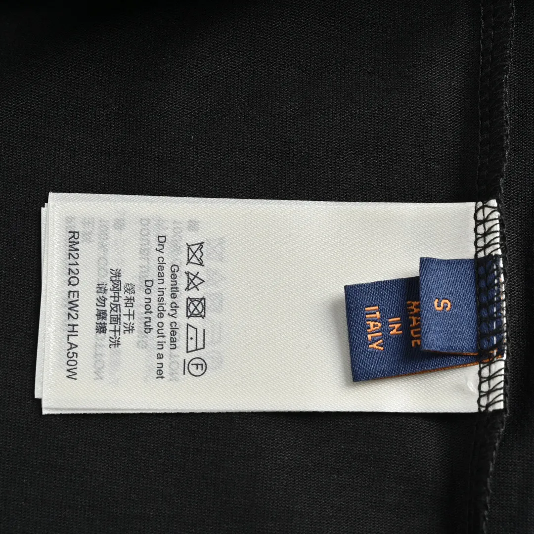 Louis Vuitton/Louis Vuitton 22ss fake pocket letter printed short sleeves